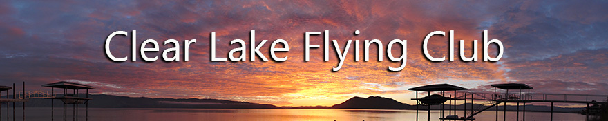 Clear Lake Flying Club, banner, dawn,  AHLC3566