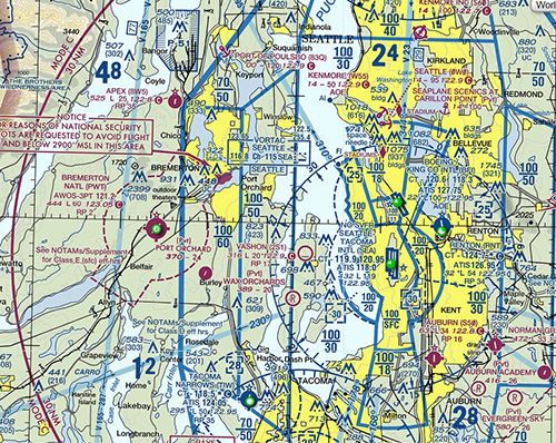 © aerialarchives.com, Sectional, chart, aviation, aeronautical, FAA, NOAA,  AHLV4522